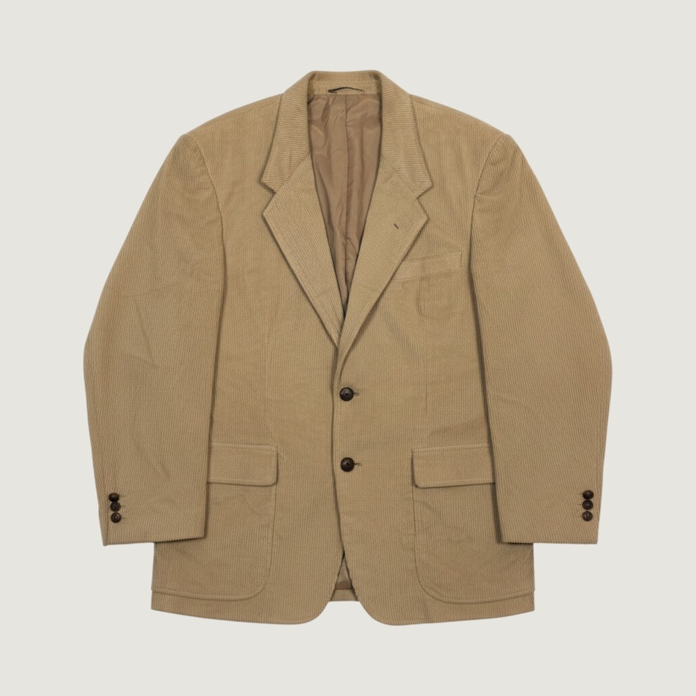 The Men's Store Corduroy Sport Coat Mens 42S Tan Vintage Blazer 29123